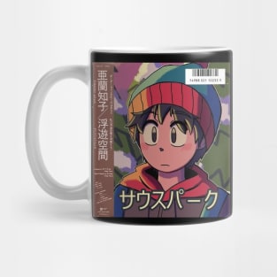 Vaporwave anime cartoon aesthetic Mug